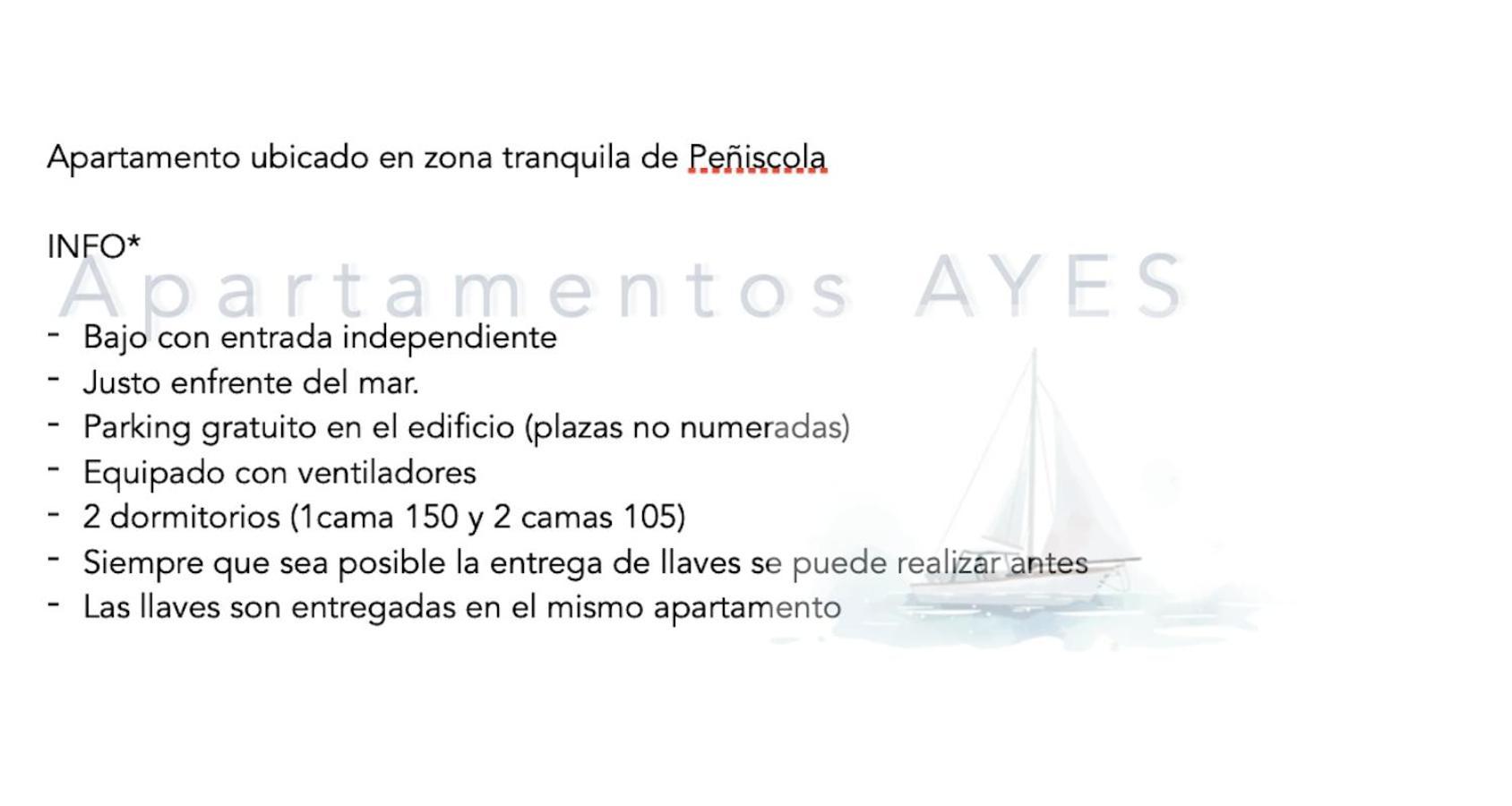 Apartamento Playa Norte Peñíscola Eksteriør billede